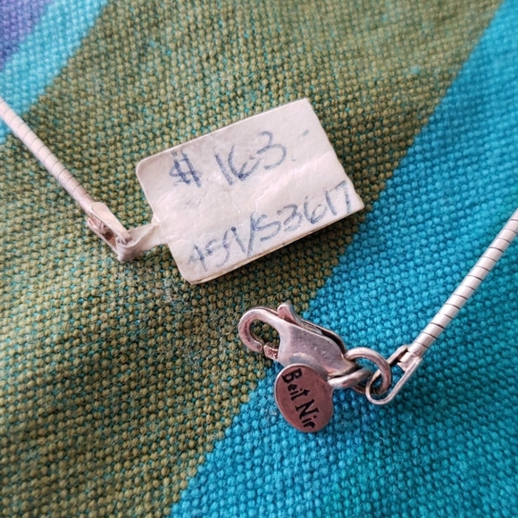 Beit Nir Vintage Sterling Silver & Gemstone Pendant Necklace - Picture 3 of 6